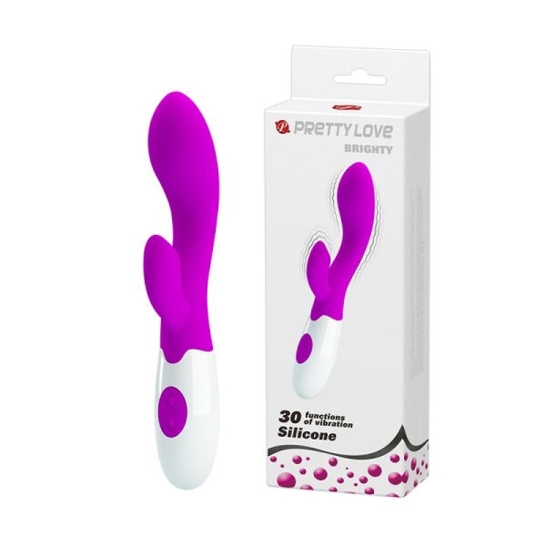 Pretty Love - Brighty, Silicone Rabbit Vibrator Purple