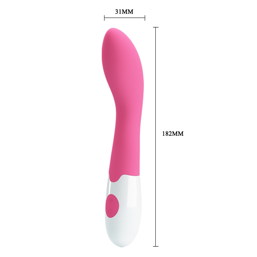 Pretty Love Bishop, Silicone G-Spot Vibrator - Pink - Image 2