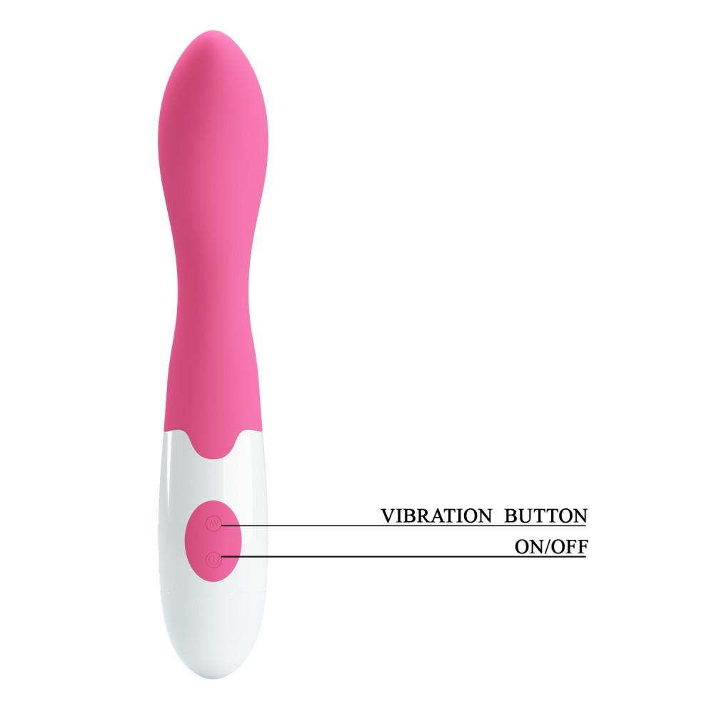 Pretty Love Bishop, Silicone G-Spot Vibrator - Pink - Image 3