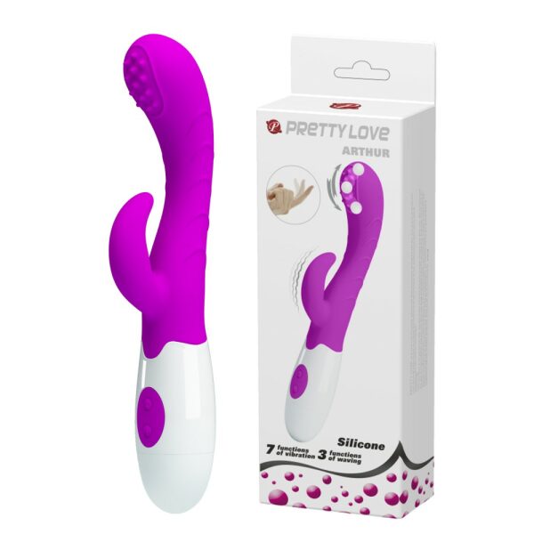 Pretty Love - Arthur Silicone Rabbit G-Spot Vibrator