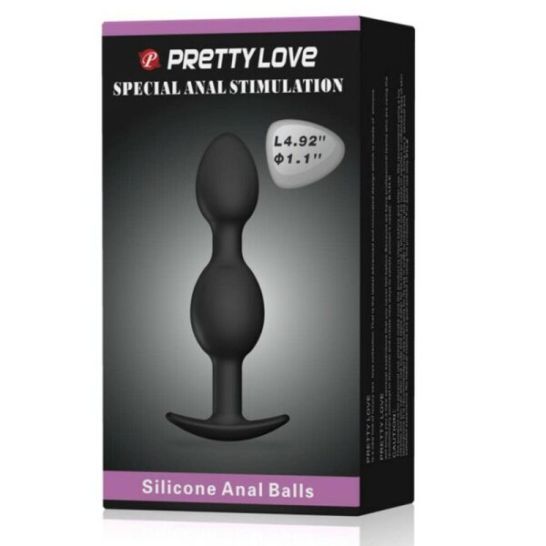 PRETTY LOVE Heavy Balls Silicone Butt Plug