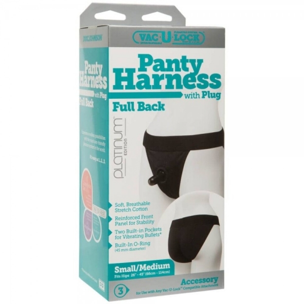 Vac-U-Lock - Panty Harness with Plug - Full Back