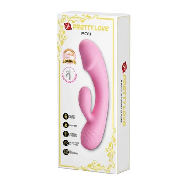 Pretty Love Ron Baby Pink Rechargeable Rabbit Vibrator