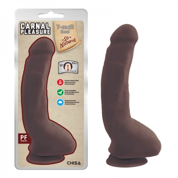 Carnal Pleasure Real Feel 23,5 cm Dildo-Brown