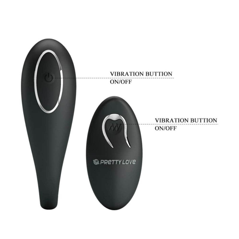 Pretty Love Algernon Rechargeable Wireless Couples Vibe-Black - Image 3