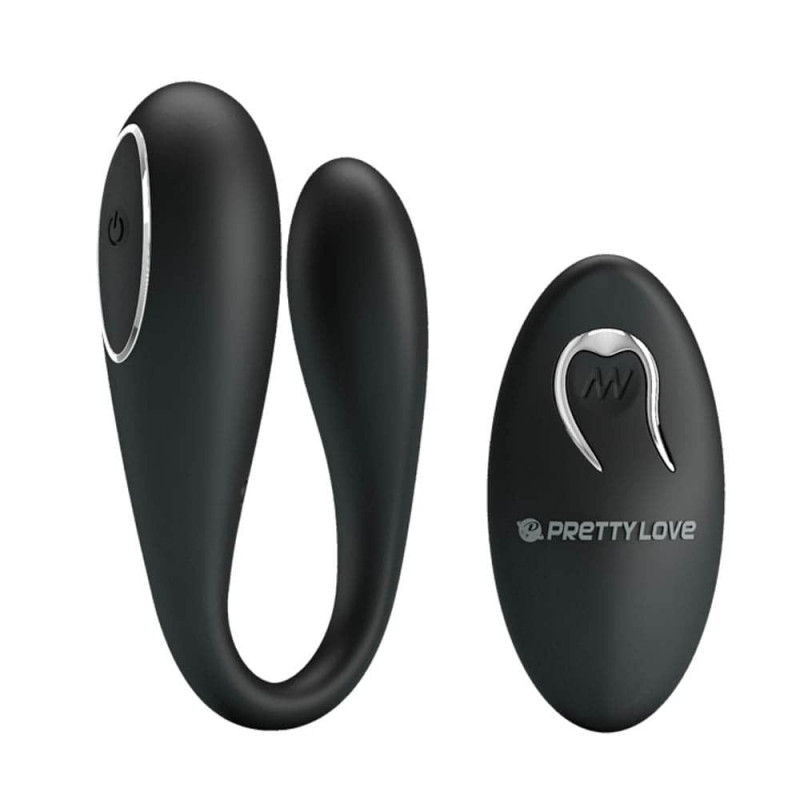 Pretty Love Algernon Rechargeable Wireless Couples Vibe-Black - Image 2