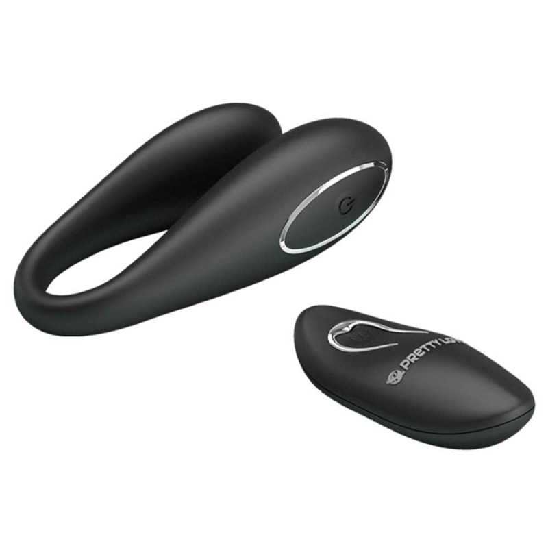 Pretty Love Algernon Rechargeable Wireless Couples Vibe-Black - Image 4