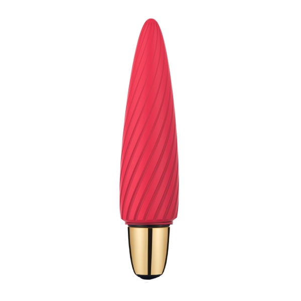 Bullet Vibrator Spinn 10 Modes Vibration Silicone- USB Rechargeable -12 Cm