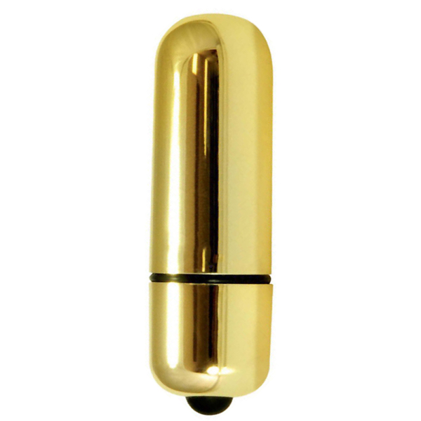 Glossy Vibrator Bullet 10 Vibration Modes Gold