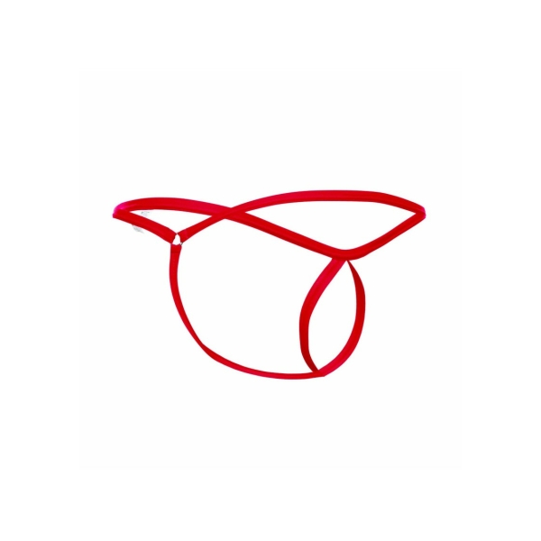 Tear Drop Men's Thong - Red - Large/XL