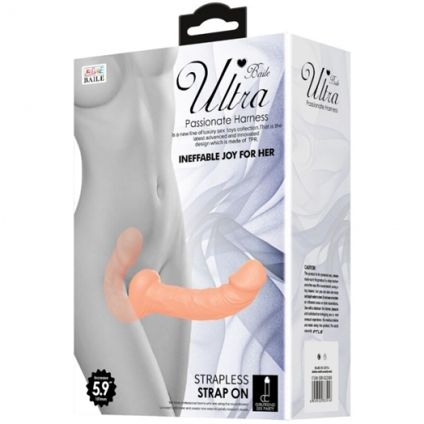 Ultra Female Strapless Strapon - Flesh