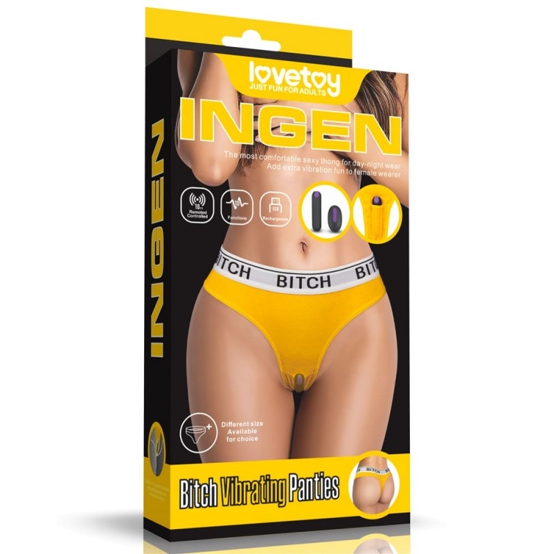Bitch Wireless Rechargeable Vibrating Panties - XL/XXL - Image 8
