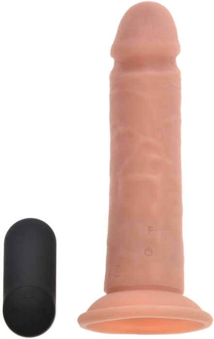 Remote Control Realistic Liquid Silicone USB Rechargeable Vibrator - 27 cm