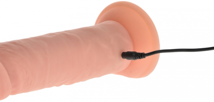 Remote Control Realistic Liquid Silicone USB Rechargeable Vibrator - 27 cm - Image 3