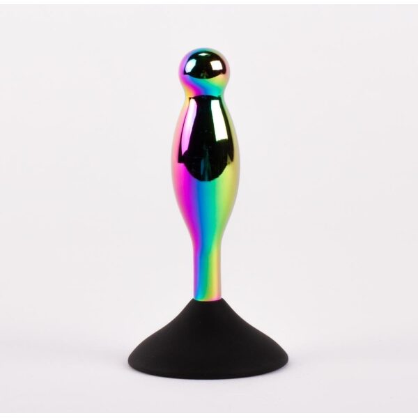 X-MEN Secret Shine Booty Call V-Metal Butt Plug W/Suction Cup Small
