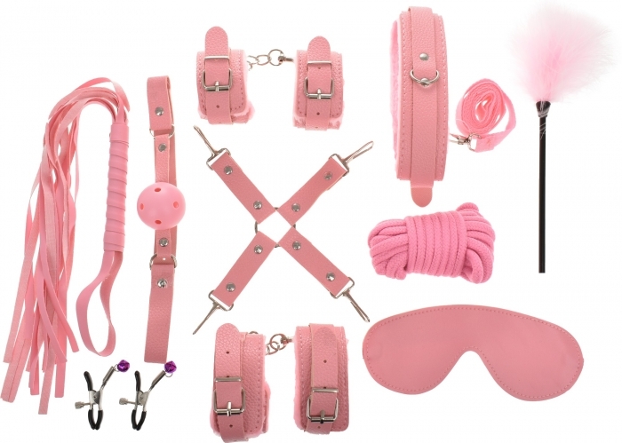Set BDSM 10 Pieces - Pink
