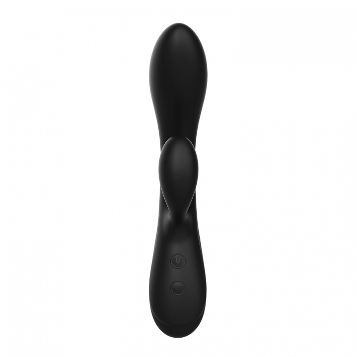 Rabbit Kasia Vibrator, 10 Vibe Modes, Liquid Silicone, USB Rechargeable - Black - Image 2