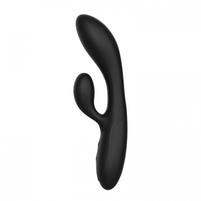 Rabbit Kasia Vibrator, 10 Vibe Modes, Liquid Silicone, USB Rechargeable - Black
