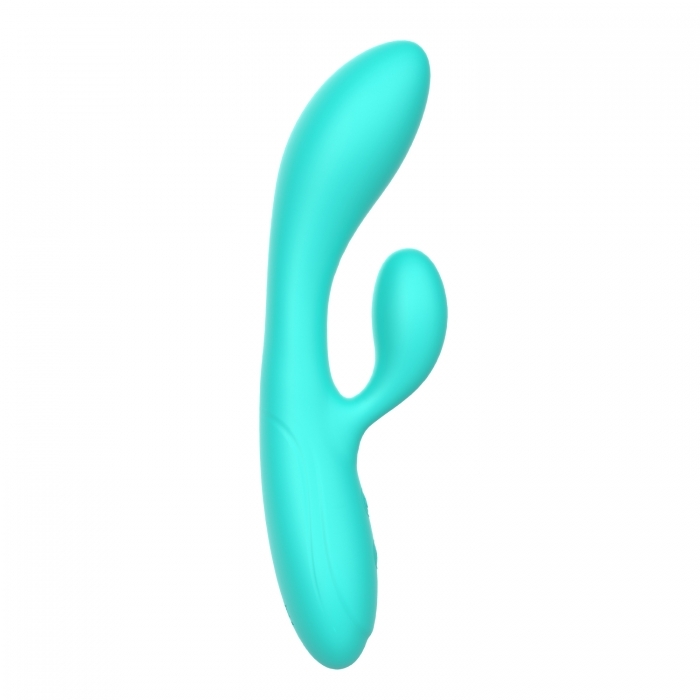 Rabbit Kasia Vibrator, 10 Vibe Modes, Liquid Silicone, USB Rechargeable - Green