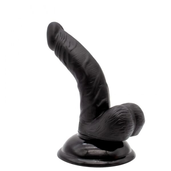 Aegon Realistic Mini Dildo with Suction Cup, PVC, Black, 13 cm
