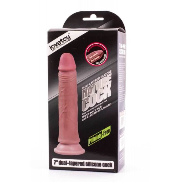 7'' Dual-Layered Silicone Nature Cock