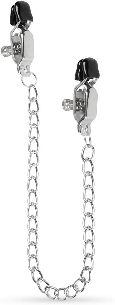 Hard Play Nipple Clamps - Silver/Black