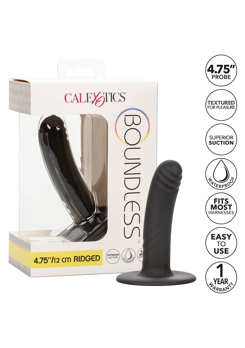 Boundless Smooth Probe - 4.75/12 cm, Ridged