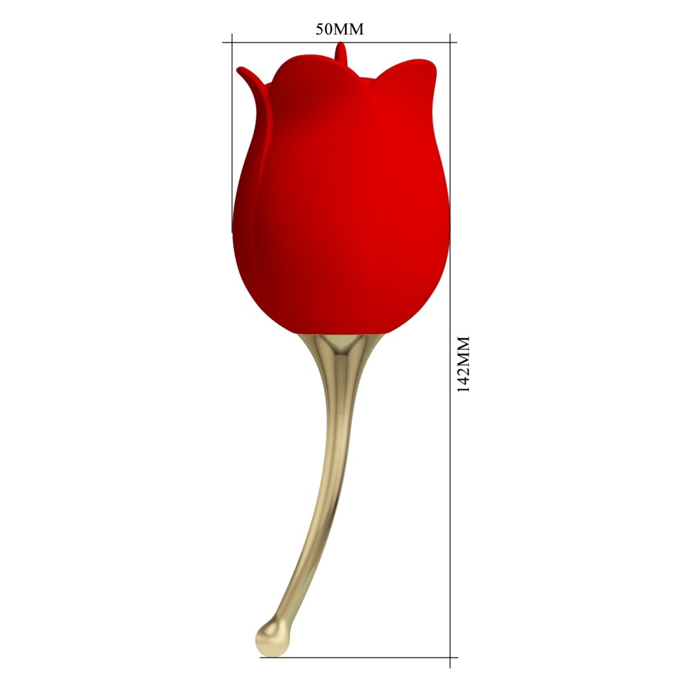 Pretty Love - Rose Lover, Clitoris Rechargeable Silicone Vibrator - Image 5
