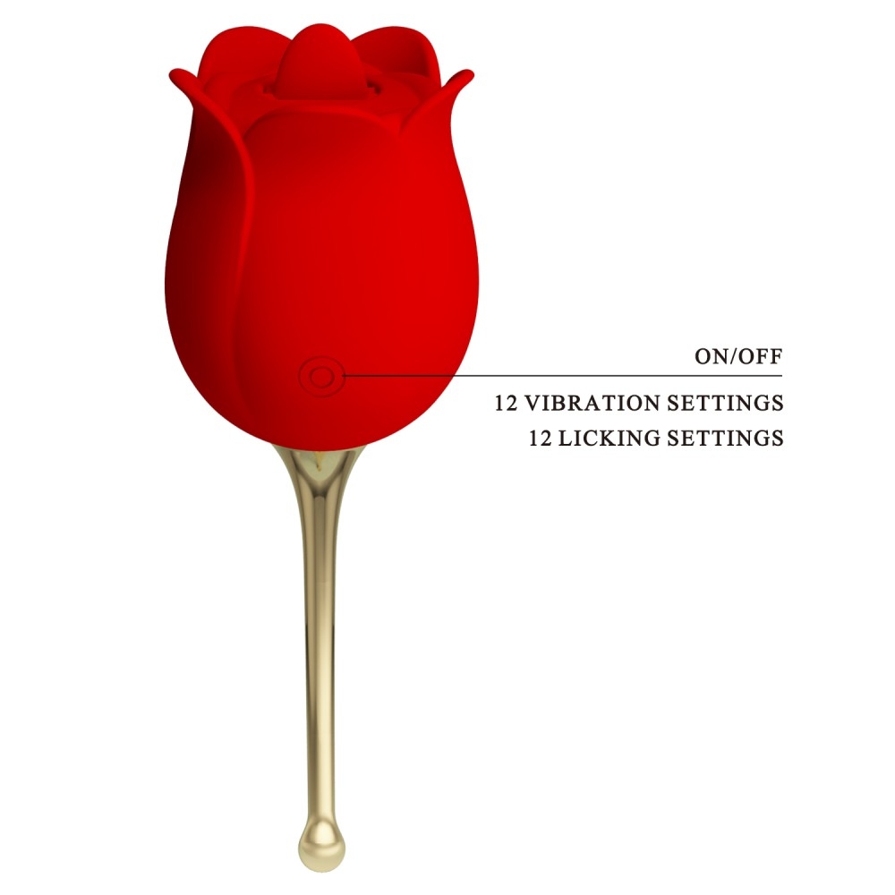 Pretty Love - Rose Lover, Clitoris Rechargeable Silicone Vibrator - Image 4