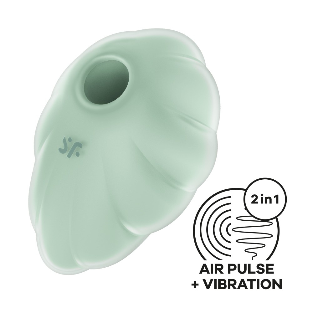 Satisfyer Cloud Dancer Clitoral Rechargeable Stimulator - Green - Image 2