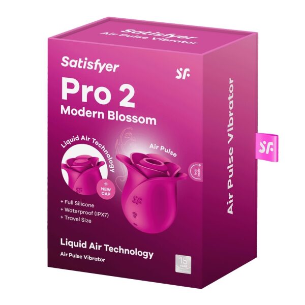 Satisfyer Pro 2 Modern Blossom  Air Pulse Stimulator - Red