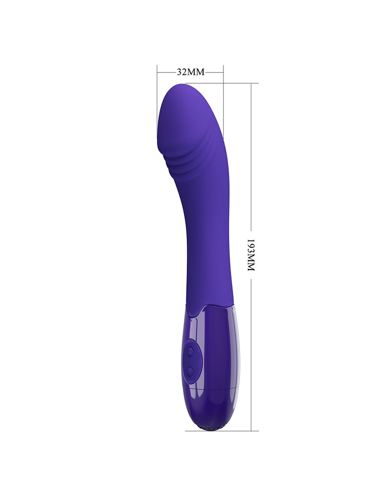Elemental Youth G Spot Silicone Vibrator, 30 Vibrating Modes USB Rechargeable - Violet - Image 4