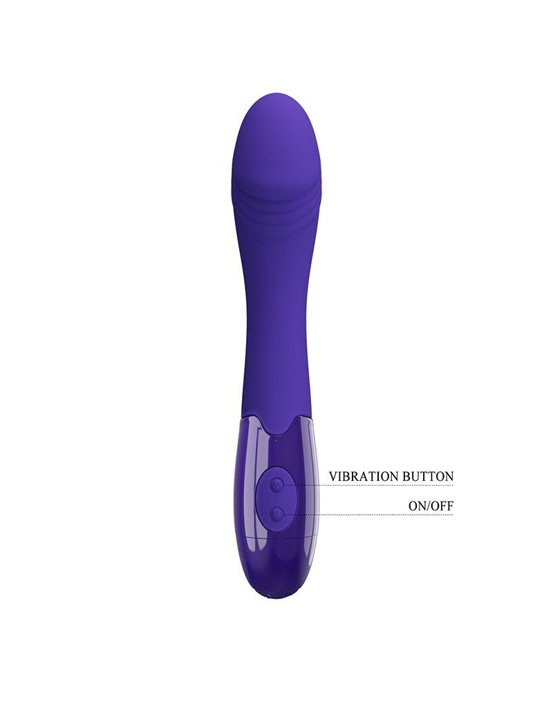 Elemental Youth G Spot Silicone Vibrator, 30 Vibrating Modes USB Rechargeable - Violet - Image 2