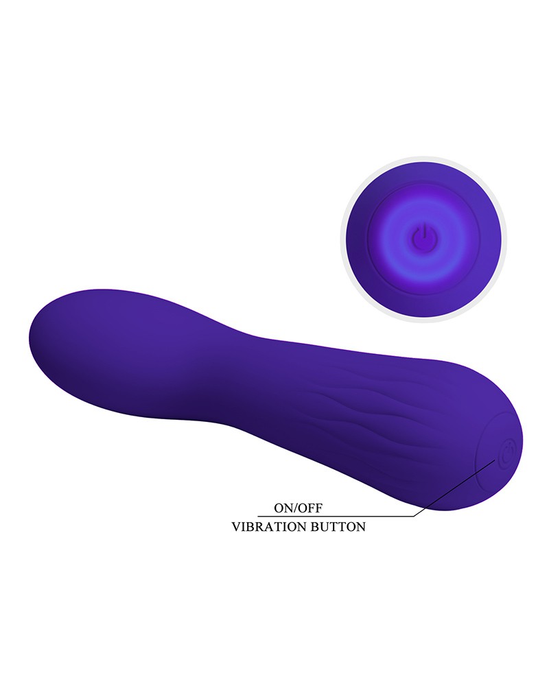 Faun G Spot Silicone Vibrator, 12 Vibrating Modes, USB Rechargeable - Violet - Image 3