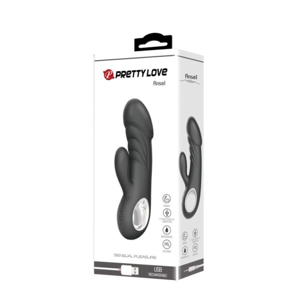 Pretty Love Ansel Rechargeable Rabbit Silicone Vibrator