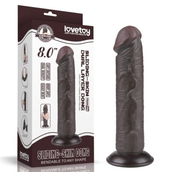 Sliding Skin Dual Layer 8'' Dong Black II