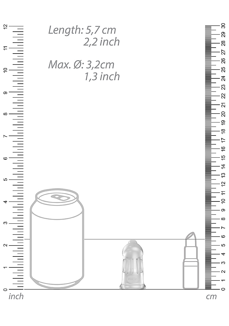Model 29 - TPE Chastity Cage - Transparent - Image 3