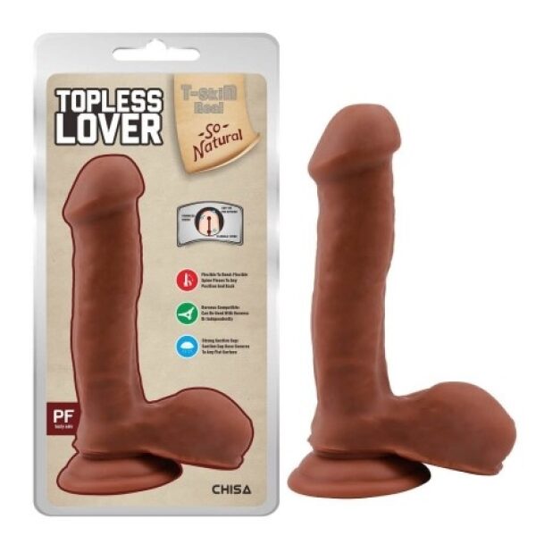 Topless Lover, Real Feel 19,2 cm Dildo - Latin