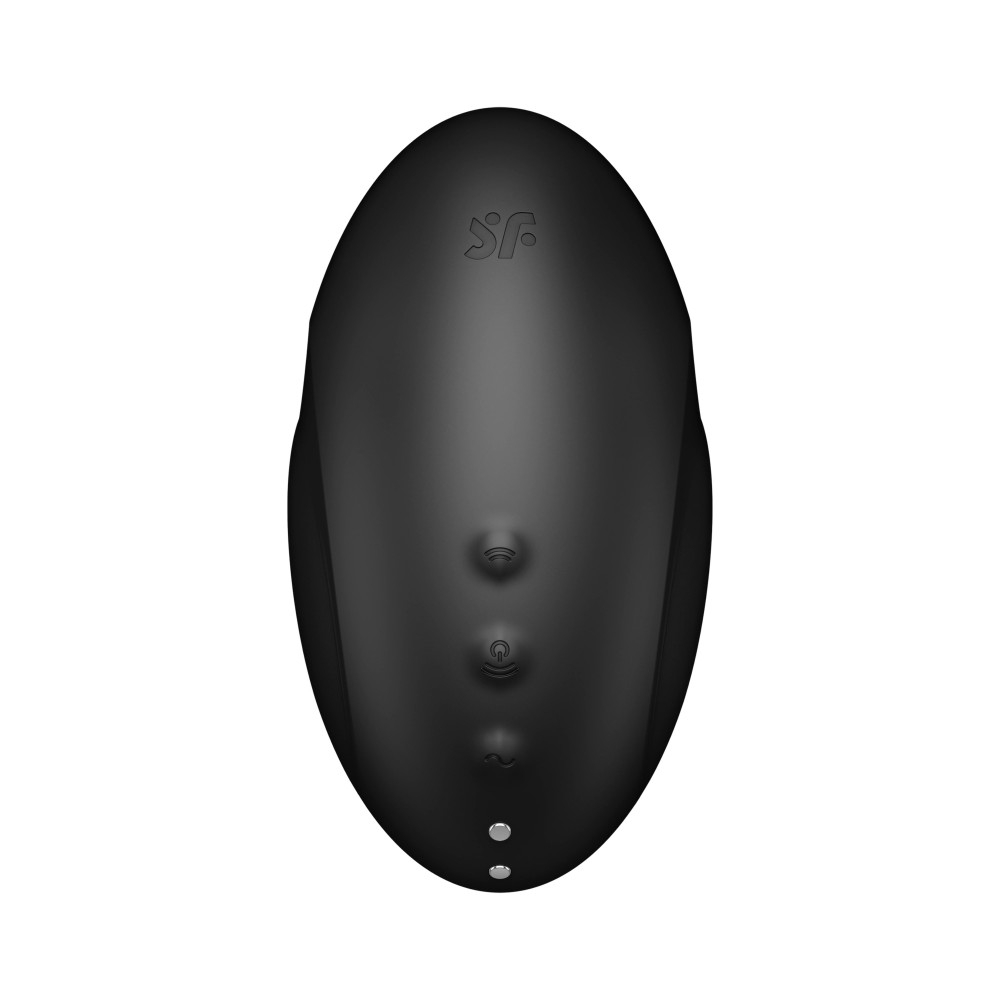 Satisfyer Vulva Lover 3 Stimulator & Vibrator - Black - Image 5