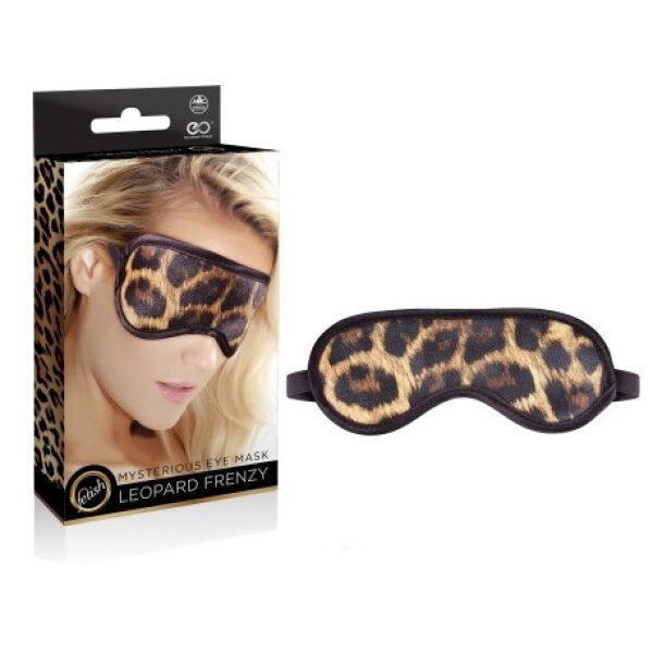 Imitation Leather Leopard Frenzy Eye mask