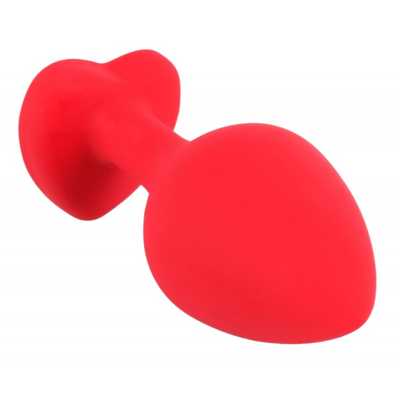 Anal Silicone Large Plug Brighty with Heart Shape Color Diamond Base / Assorted Colors - Image 12