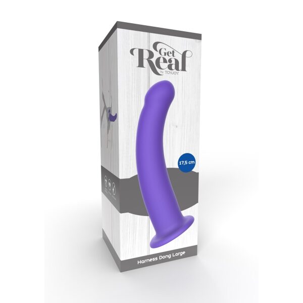 Get Real Harness Dong Large - Purple