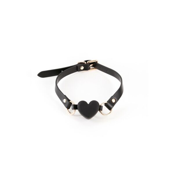 NS Novelties Fetish & Fashion Katherine Heart Gag - Black