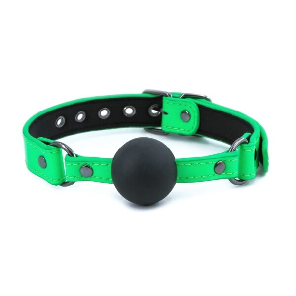 NS Novelties Electra Silicone Ball Gag - Green