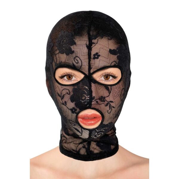 Lace Fetish Hood, Black