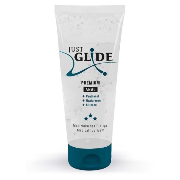 Just Glide Anal Panthenol & Hyaluronic Medical Lubricant - 200 ml