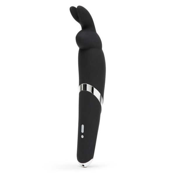 Happy Rabbit USB Recharge Silicone Wand Vibrator - Black