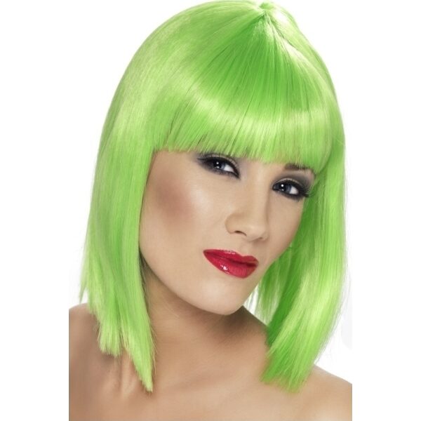 Glam Neon Green Wig