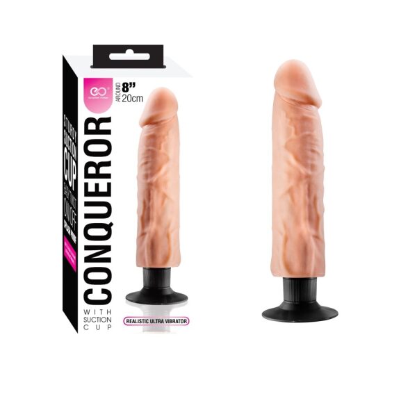 Conqueror 8" Multi Speed Vibrator - Flesh