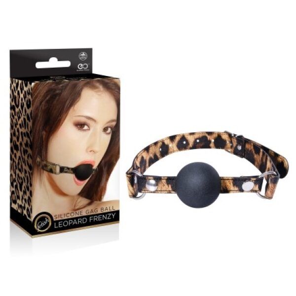 Leopard Frenzy Silicone Ball Gag
